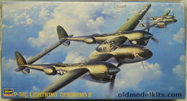 Hasegawa 1/48 Lockheed P-38L Lightning Geronimo II - 459th FS 80th FG / 'Elsie' 49th FG / 'Putt Putt Maru' 5th AF 475 FG, JT2 plastic model kit